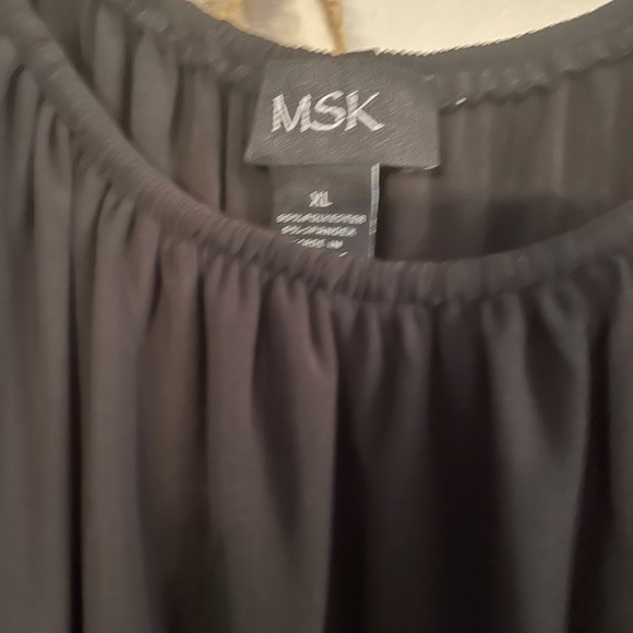 MSK Off-The-Shoulder Overlay Jumpsuit - Picture 2 of 5